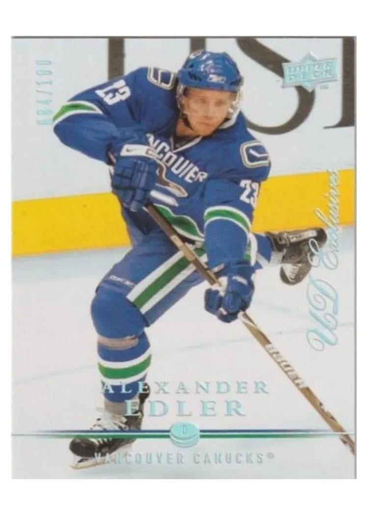 2008 Upper Deck Alexander Edler #9 card