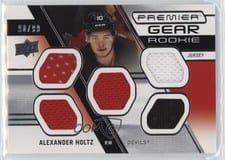 2021-22 Upper Deck Premier Premier Gear Rookies Jersey Alexander Holtz #PGR-AH card
