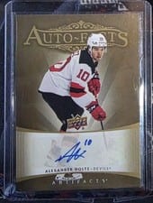 2022-23 Upper Deck Artifacts 2005-06 Retro - Autograph Facts Alexander Holtz #RAF-AH card