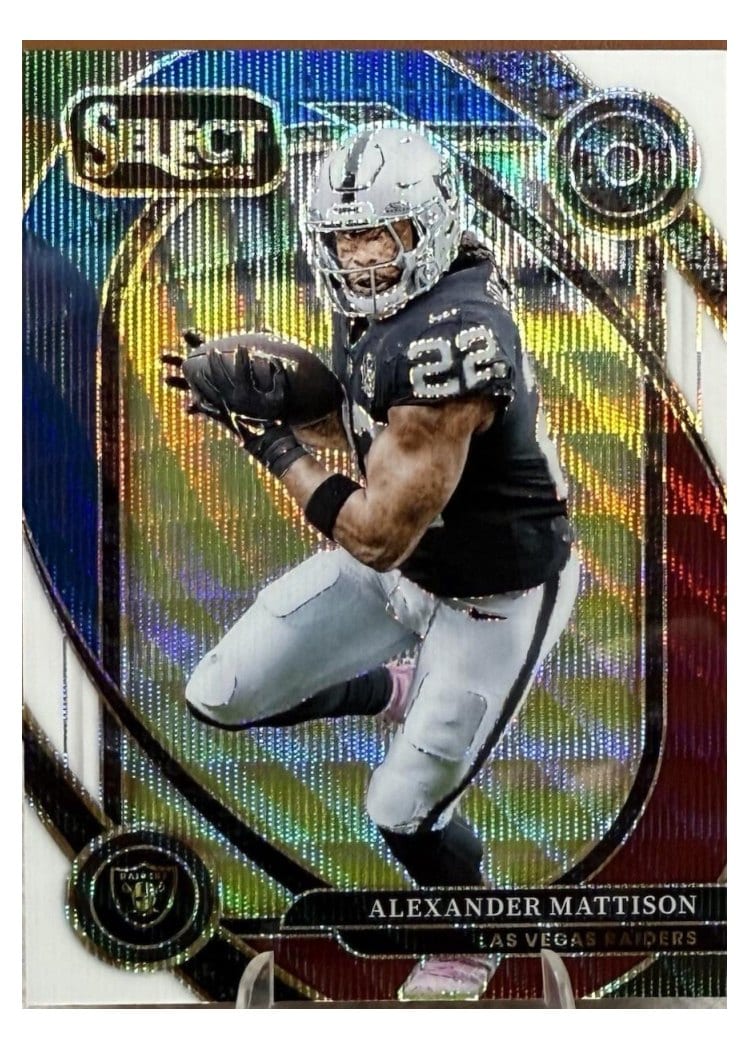 2024 Panini Select Base Set Alexander Mattison Tri-Color Prizm #204 card