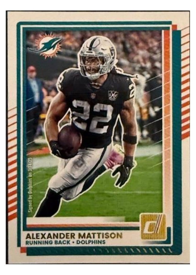 2025 Donruss Base Set Alexander Mattison Canvas #162 card