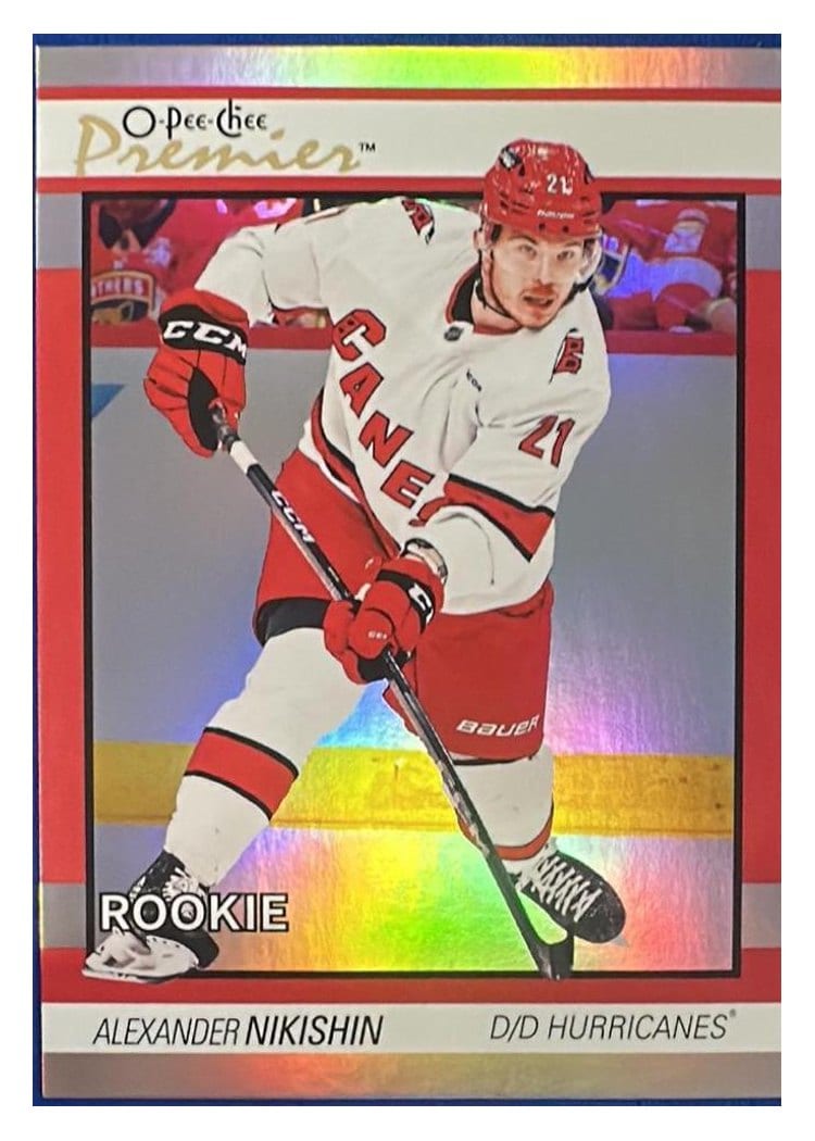 2025-26 O-Pee-Chee OPC Premier Jumbos Alexander Nikishin #PW-AN card