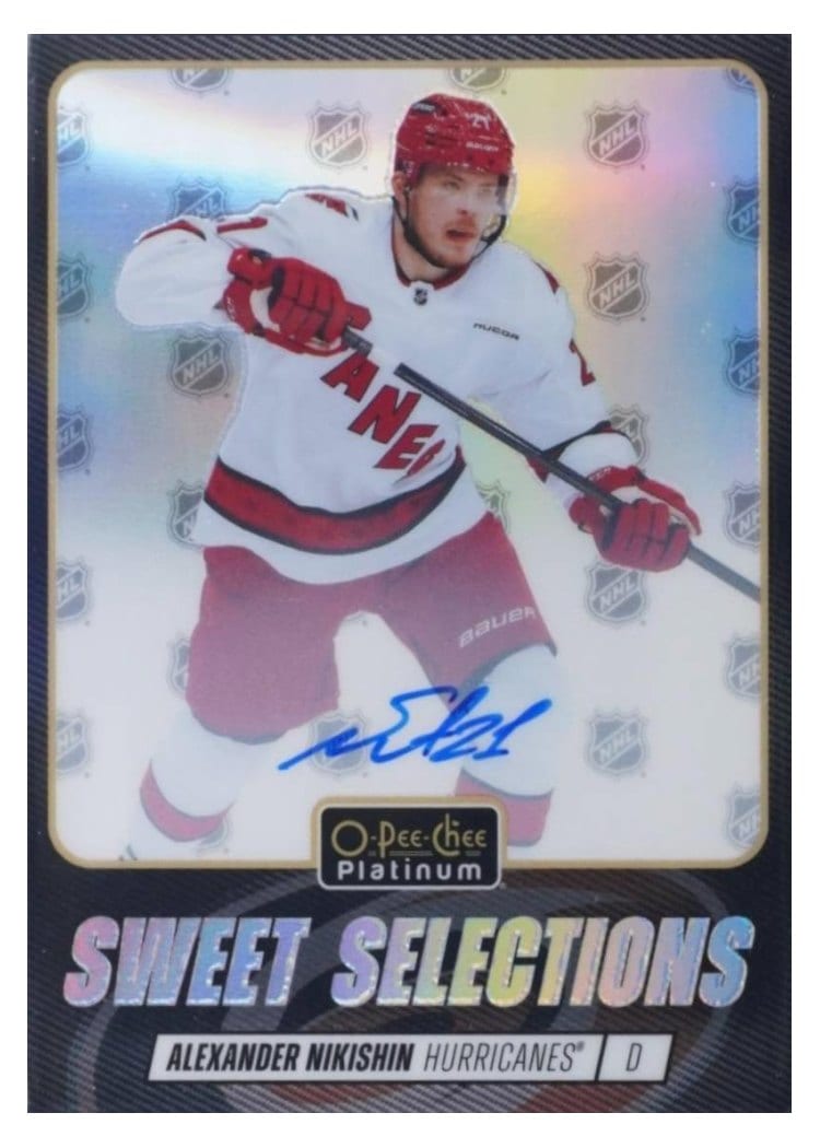 2025-26 O-Pee-Chee Platinum Sweet Selections Rainbow Auto Alexander Nikishin #SS-5 card