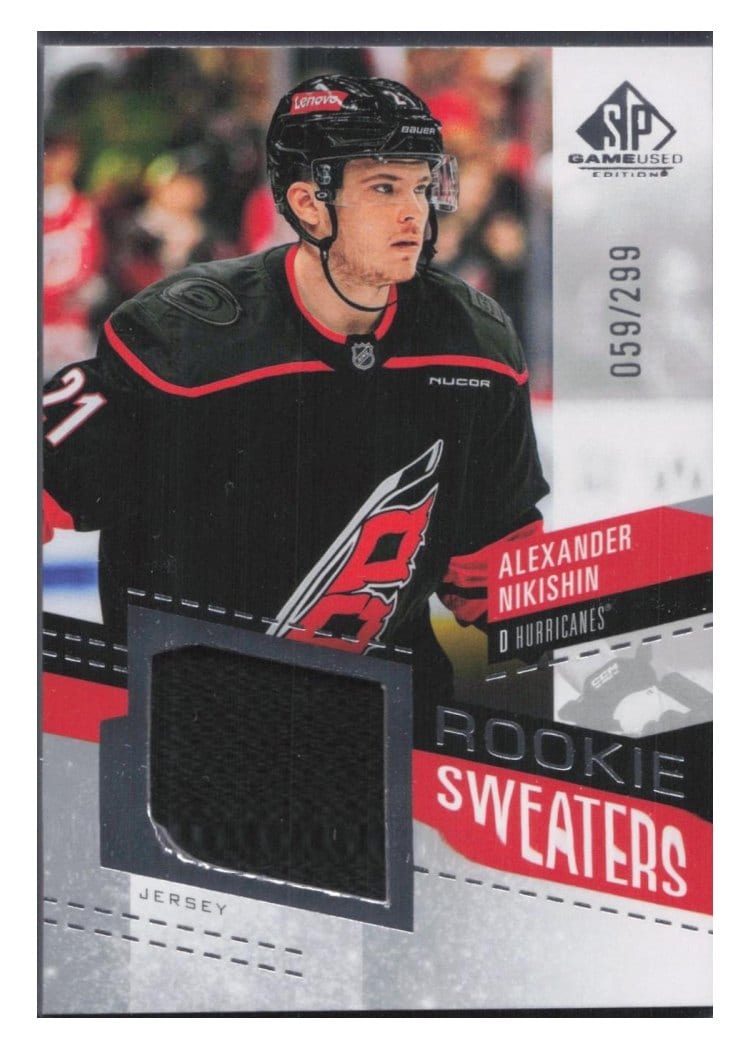 2025-26 SP Game Used Rookie Sweaters Alexander Nikishin #RS-AN card