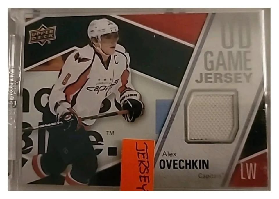 2018-19 Upper Deck UD Game Jersey Alexander Ovechkin #GJ-AO card