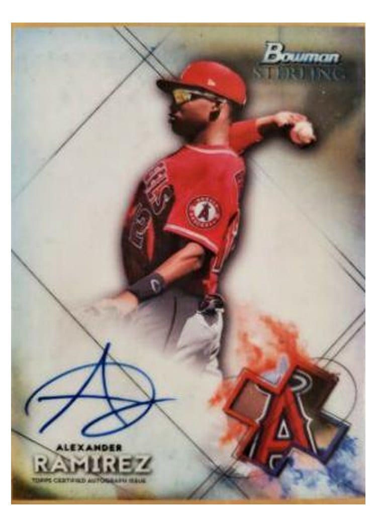 2021 Bowman Sterling Prospect Autographs Alexander Ramirez #BSPA-AR card