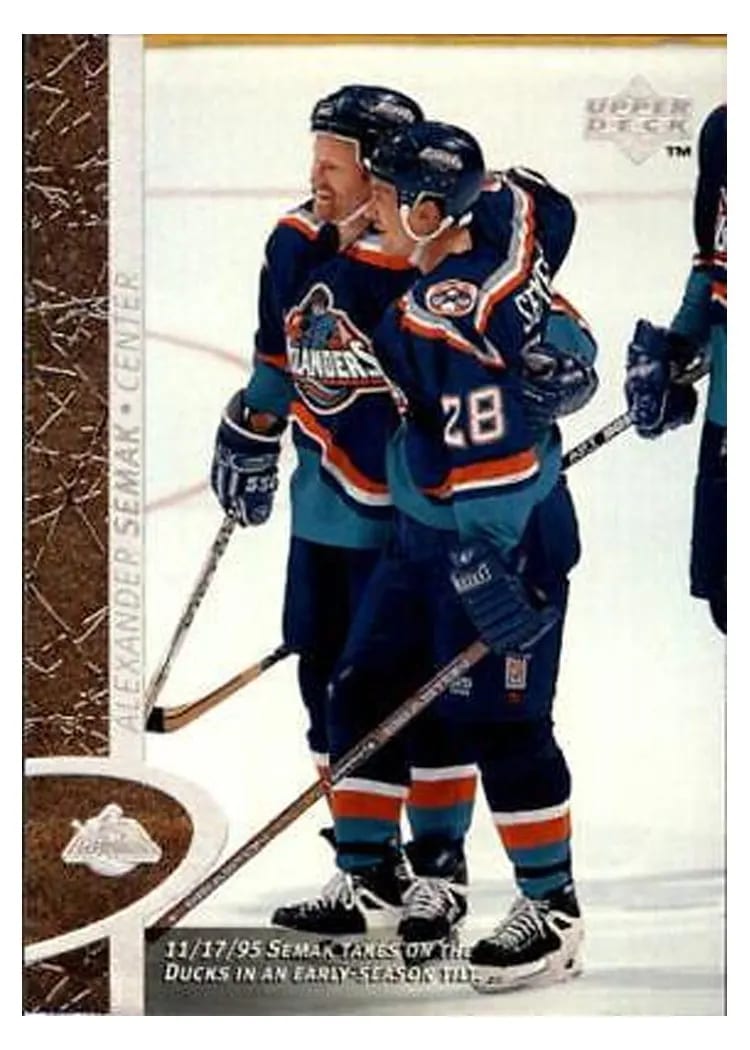 1996 Upper Deck Alexander Semak #98 card