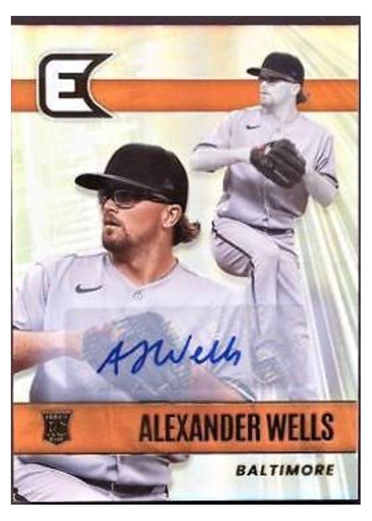 2022 Panini Chronicles Essentials Autographs Alexander Wells #8 card