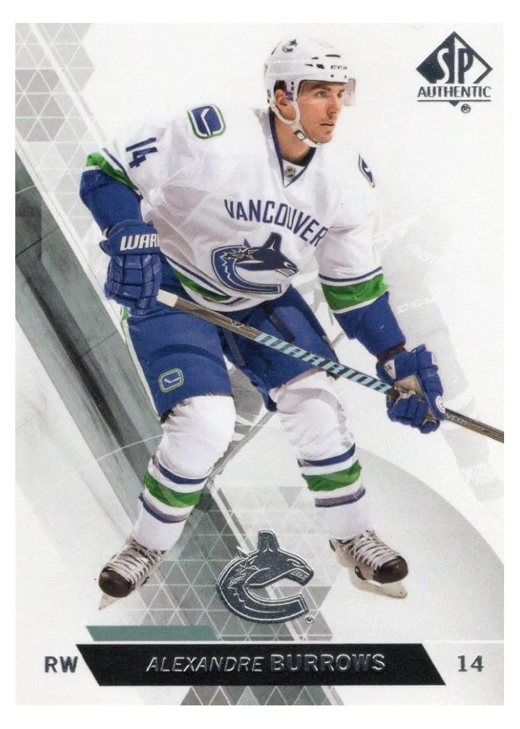 2013 SP Authentic Alexandre Burrows #10 card