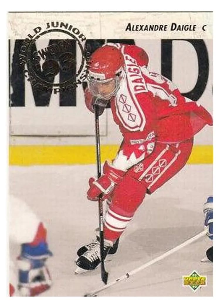 1992 Upper Deck Alexandre Daigle #587 card