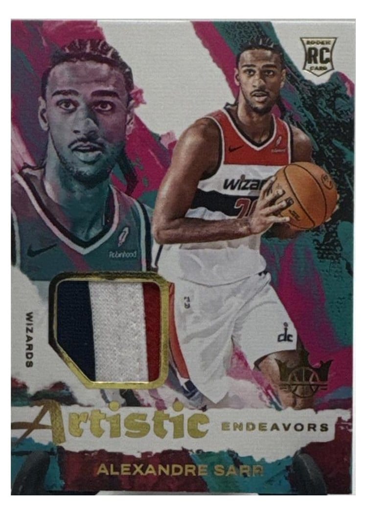 2024-25 Panini Court Kings Artistic Endeavors Relics Alexandre Sarr #AE-ALX card