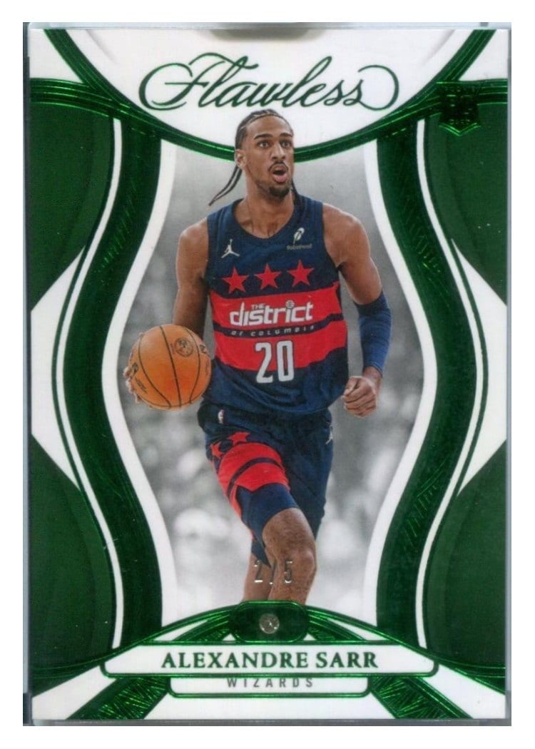 2024-25 Panini Flawless Base Gems Alexandre Sarr #74 card