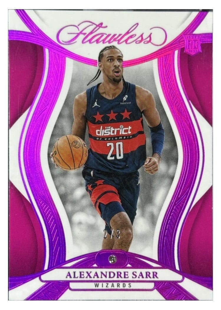 2024-25 Panini Flawless Base Gems Alexandre Sarr #74 card