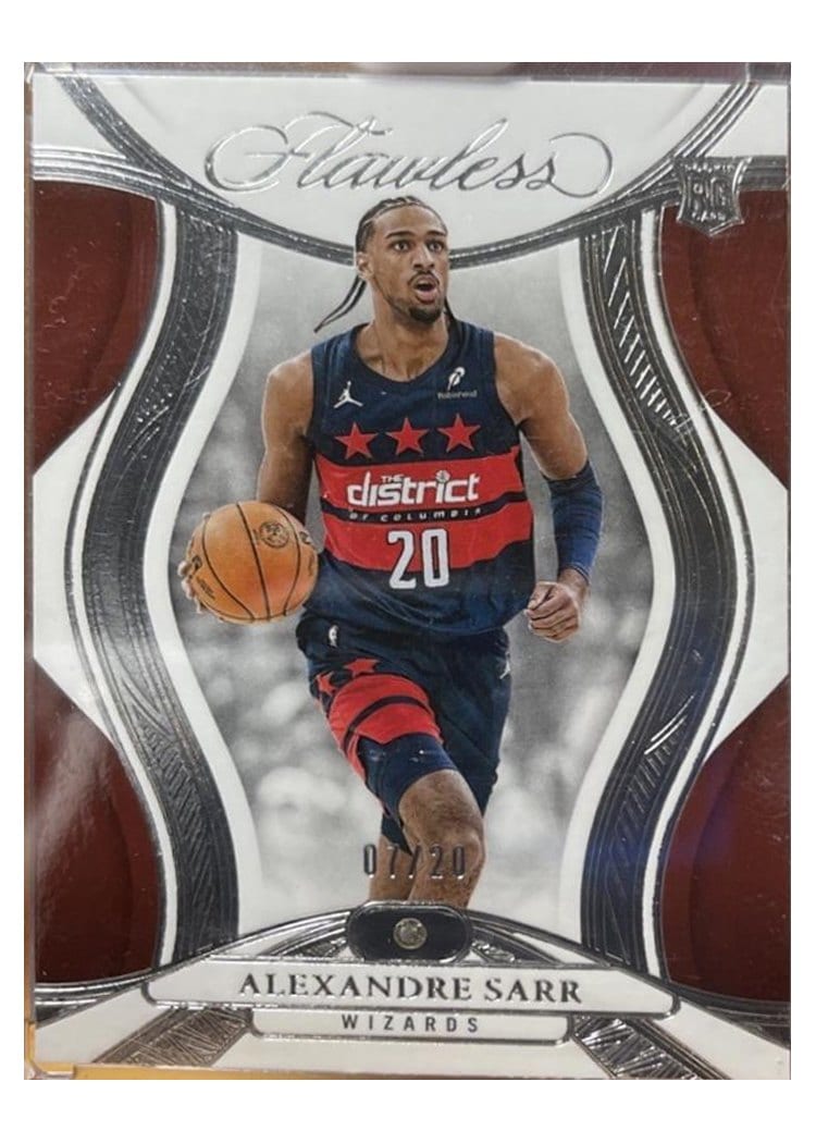 2024-25 Panini Flawless Base Gems Alexandre Sarr #74 card