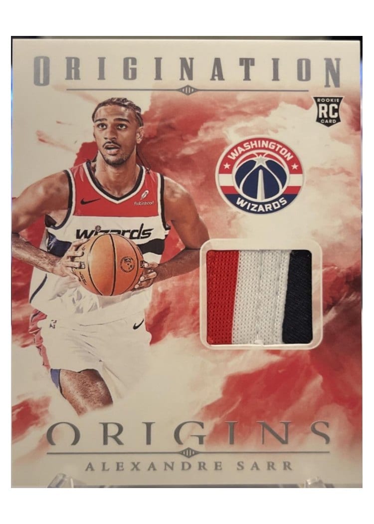 2024-25 Panini Origins Origination Memorabilia Set Alexandre Sarr #OM-ASA card