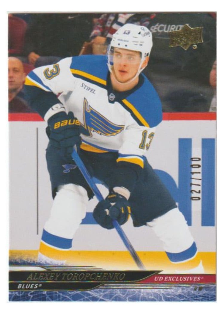 2024-25 Upper Deck Base Set Alexey Toropchenko Exclusive #402 card