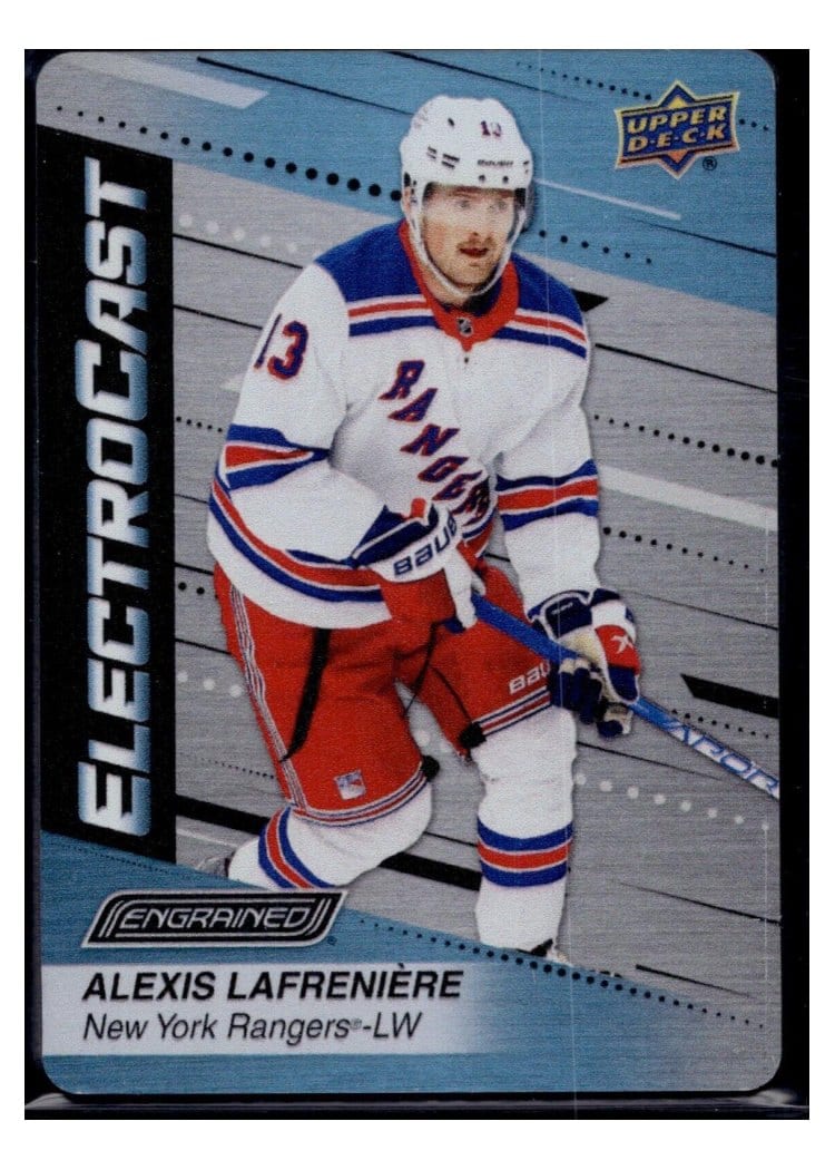 2023-24 Upper Deck Engrained ElectroCast Metal Alexis Lafreniere #EC-16 card