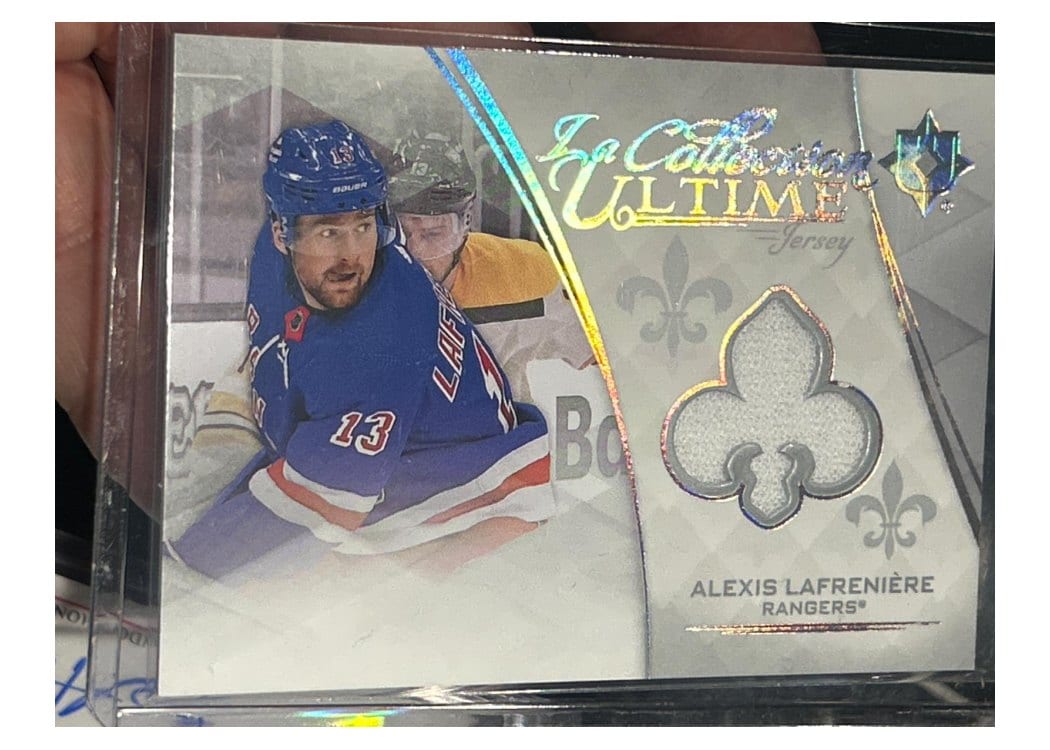 2023-24 Upper Deck Ultimate Collection La Collection Ultime Jersey Alexis Lafreniere #LCU-AL card