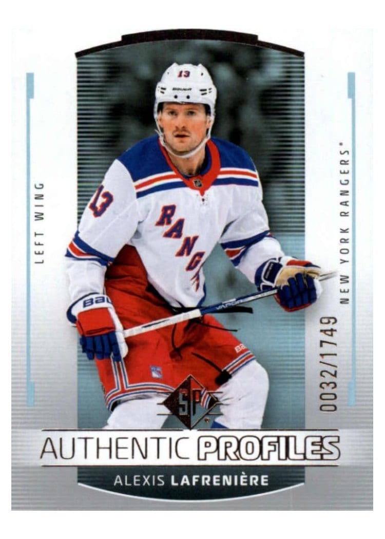 2025-26 SP Authentic Profiles Alexis Lafreniere #AP-11 card