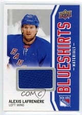 2025-26 Upper Deck New York Rangers Centennial Blueshirts Materials Alexis Lafreniere #BSM-AL