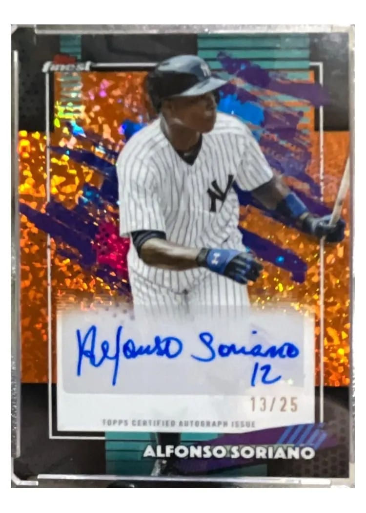 2026 Topps Finest Mega Autograph Alfonso Soriano #FMA-AS card