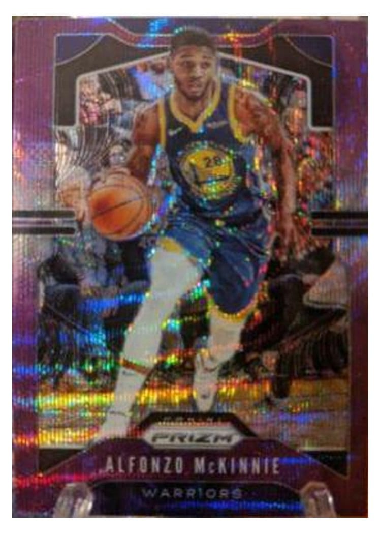 2019-20 Panini Prizm Base Set Alfonzo McKinnie Purple Wave Prizm #106 card