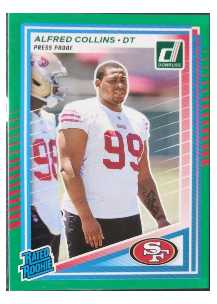 2025 Donruss Base Set Alfred Collins Press Proof Green #355 card