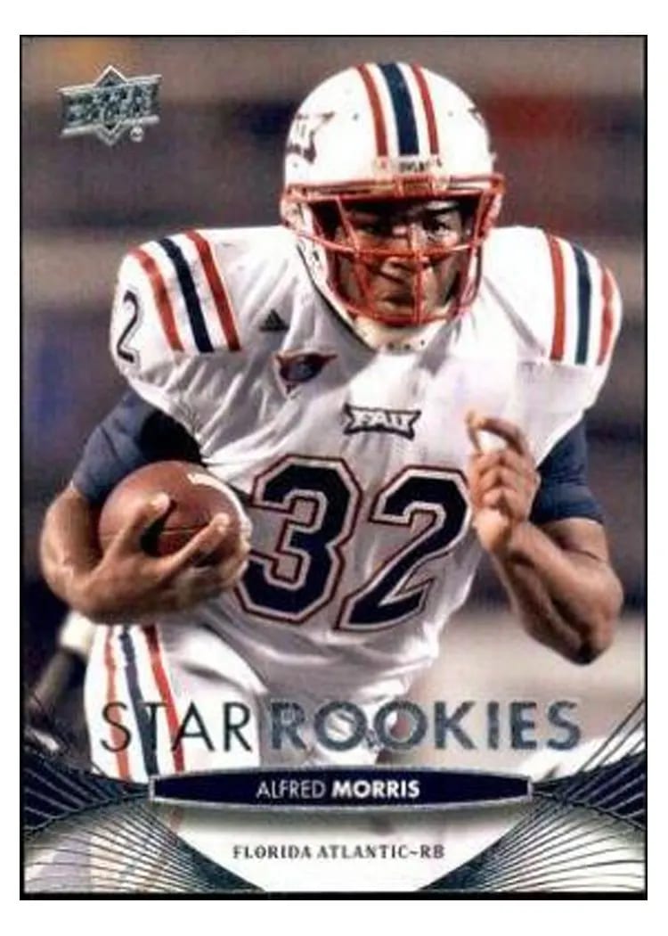 2012 Upper Deck Alfred Morris #53 card