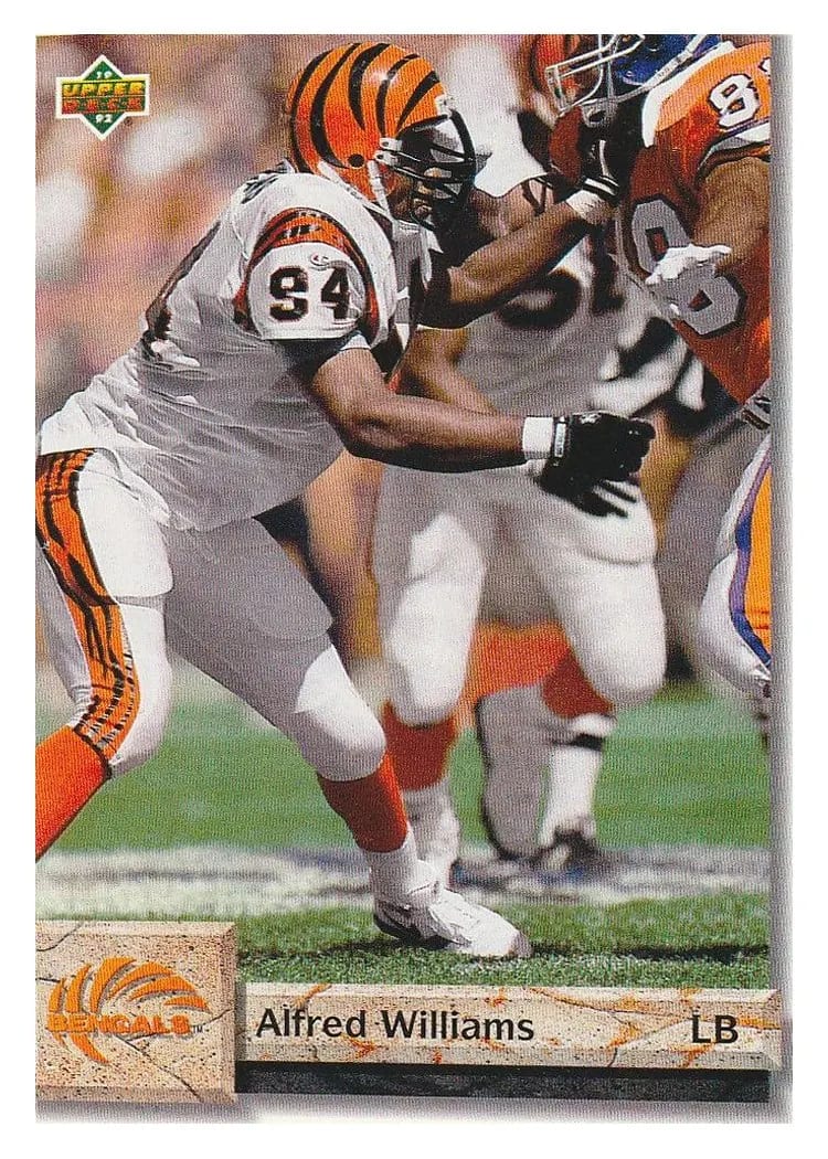 1992 Upper Deck Alfred Williams #60 card