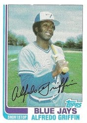 1982 Topps Base Set Alfredo Griffin #677 card