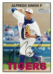 2016 Topps Heritage Base Set Alfredo Simon #31b card