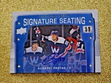 2021-22 Upper Deck Premier Premier Signature Seats Aliaksei Protas #PSS-AP card