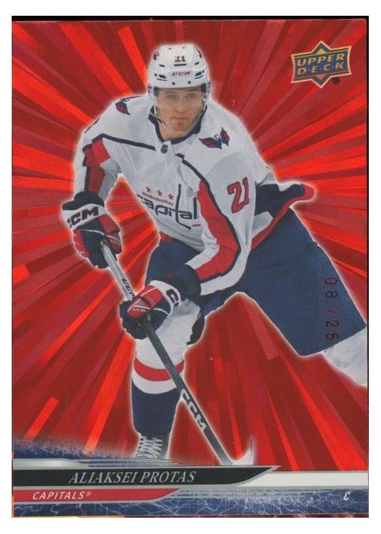 2024-25 Upper Deck Base Set Aliaksei Protas #189 card