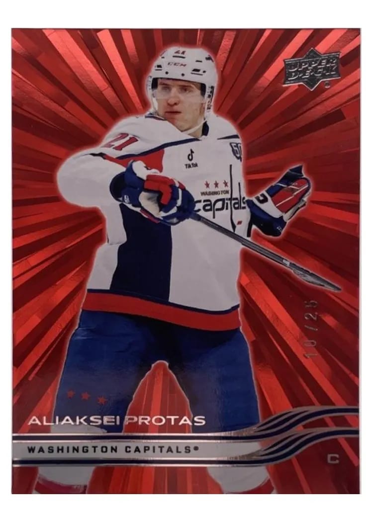2025-26 Upper Deck Base Set Aliaksei Protas #188 card