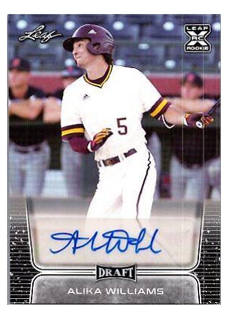 2020 Leaf Draft Hobby Autographs Alika Williams #BA-AW1 card
