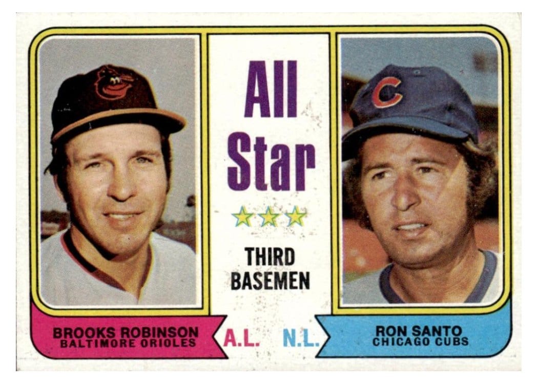 1974 Topps All Star Third Basemen #334 card