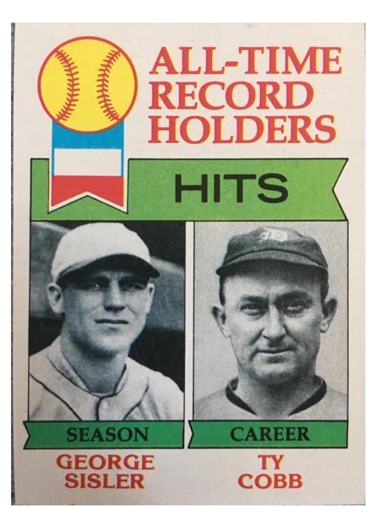 1979 Topps All Time Hits #411 card