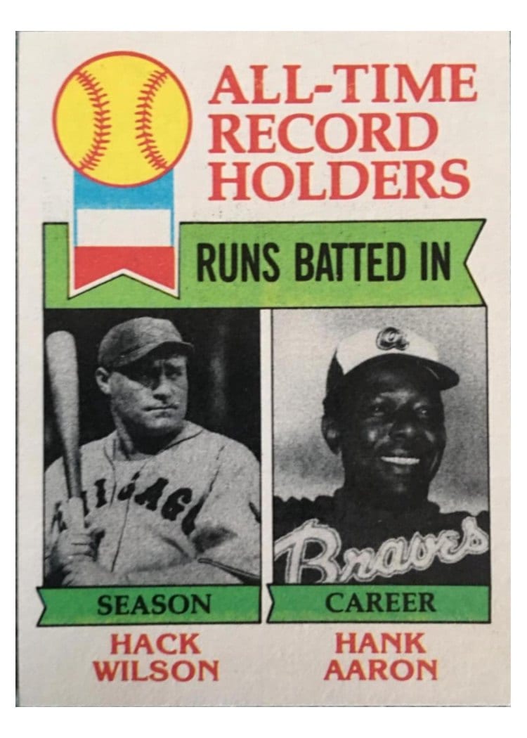 1979 Topps All Time RBI #412 card