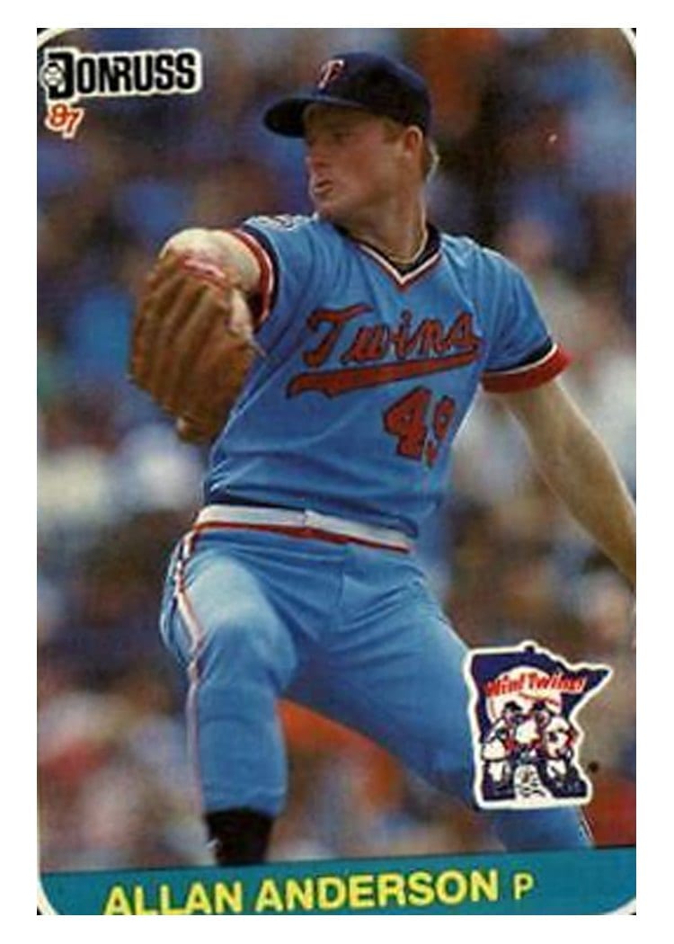 1987 Donruss Allan Anderson #368 card
