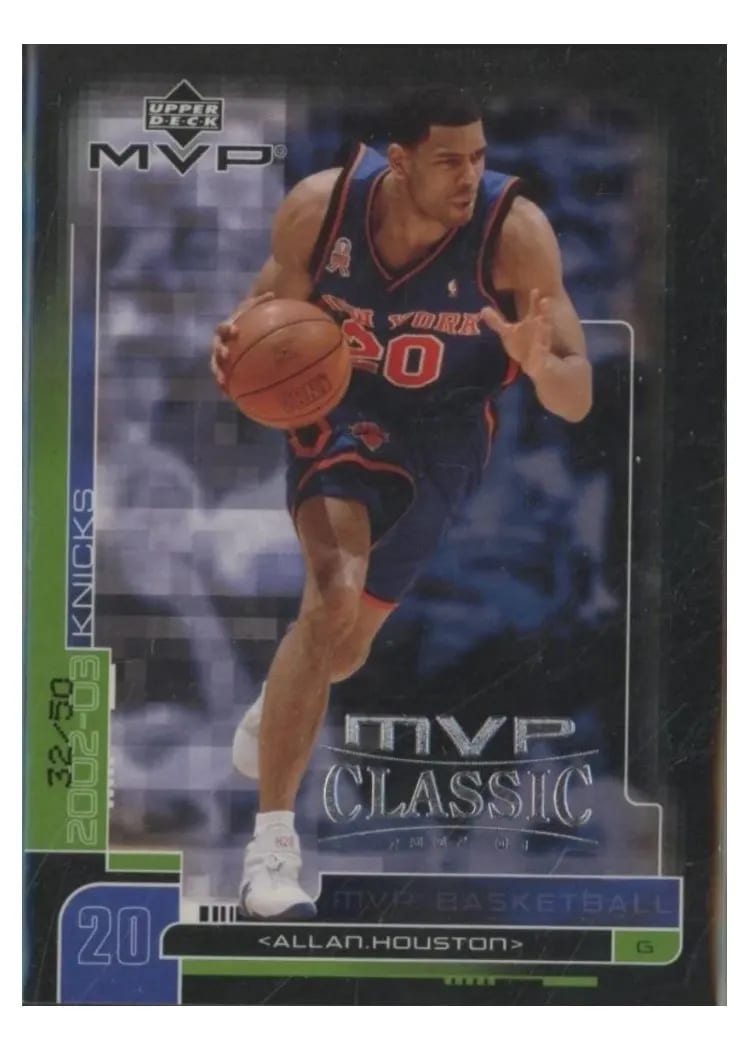 2002 Upper Deck MVP Allan Houston #118 card
