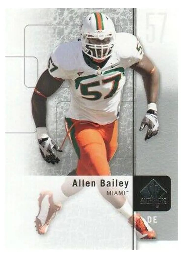 2011 SP Authentic Allen Bailey #25 card