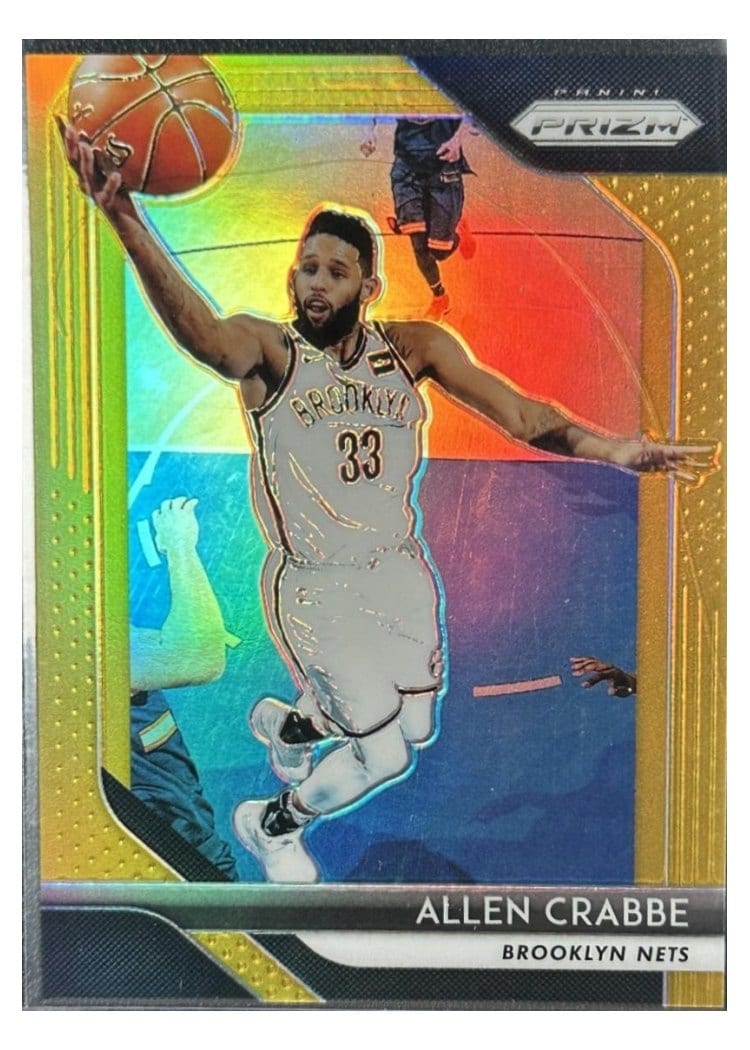 2018-19 Panini Prizm Base Set Allen Crabbe Gold Prizm #258 card