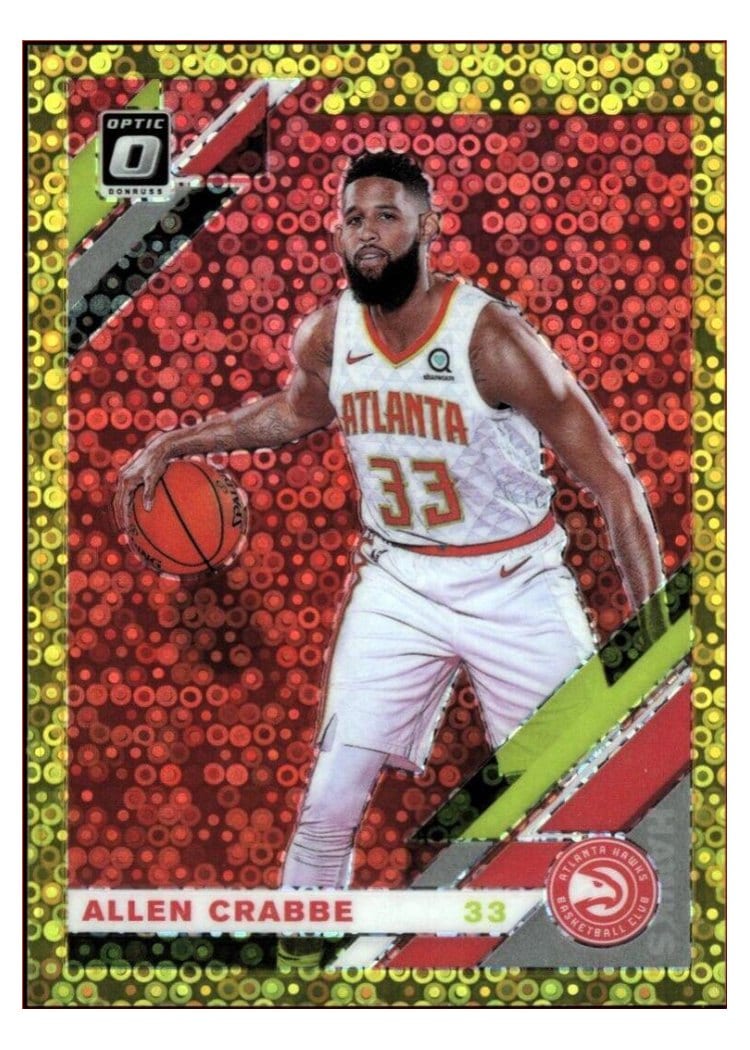 2019-20 Donruss Optic Base Set Allen Crabbe Fast Break Gold #12 card