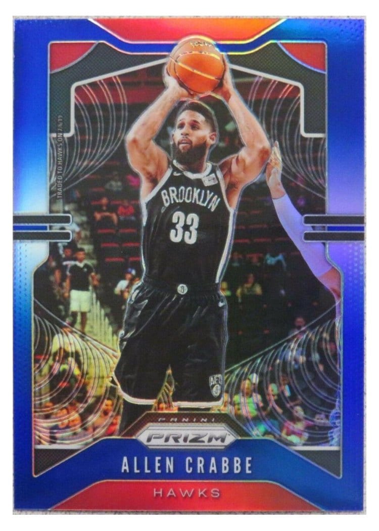 2019-20 Panini Prizm Base Set Allen Crabbe Blue Prizm #200 card