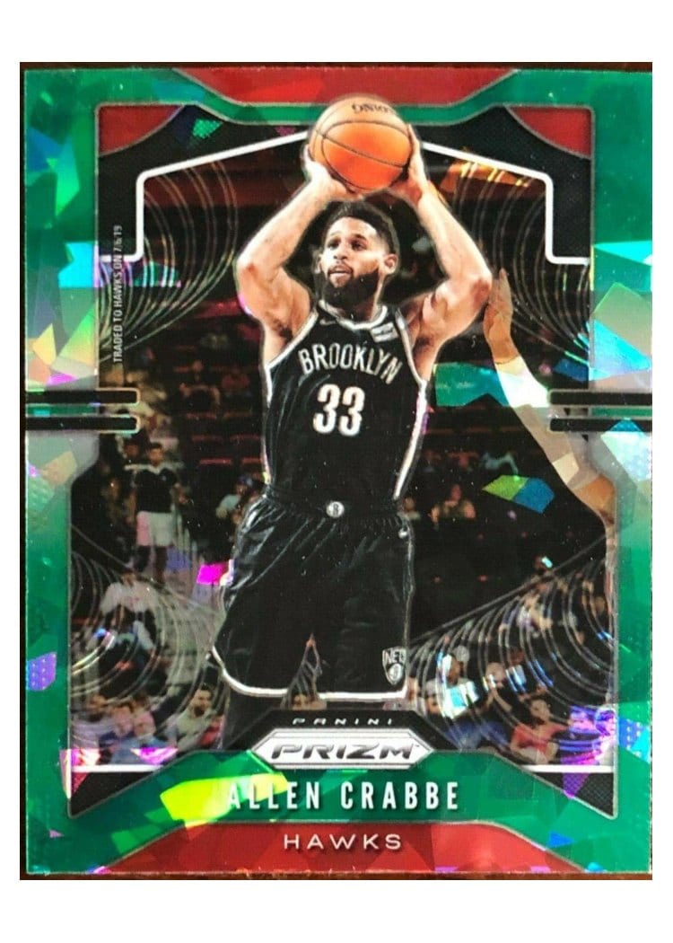 2019-20 Panini Prizm Base Set Allen Crabbe Green Ice Prizm #200 card