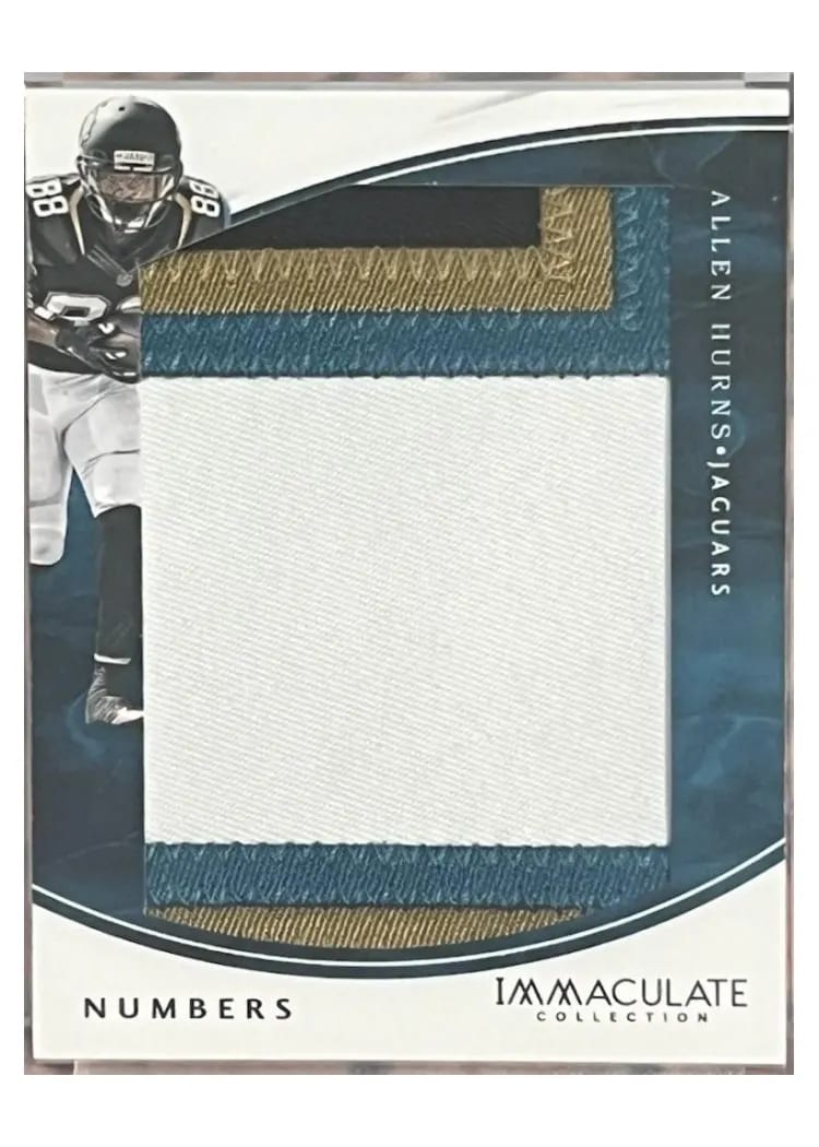2016 Panini Immaculate Numbers Allen Hurns #AH card