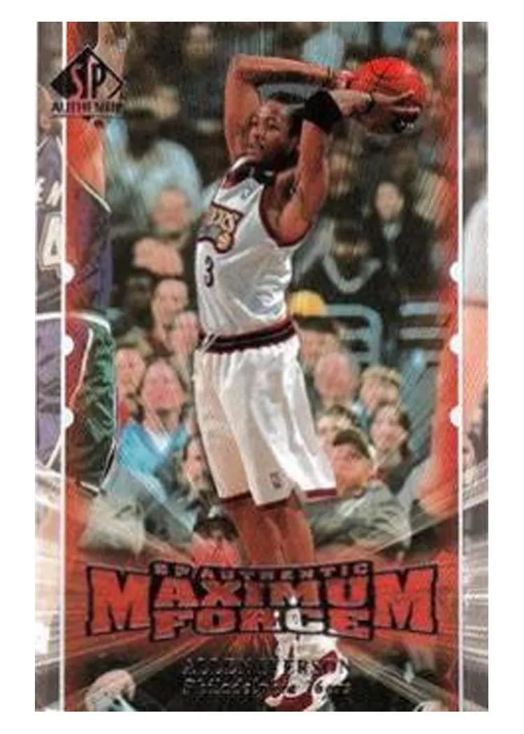 1999 SP Authentic Maximum Force Allen Iverson #M5 card