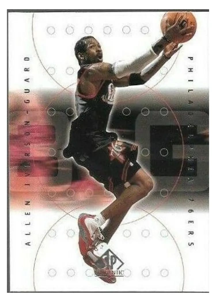 2000 SP Authentic Allen Iverson #61 card