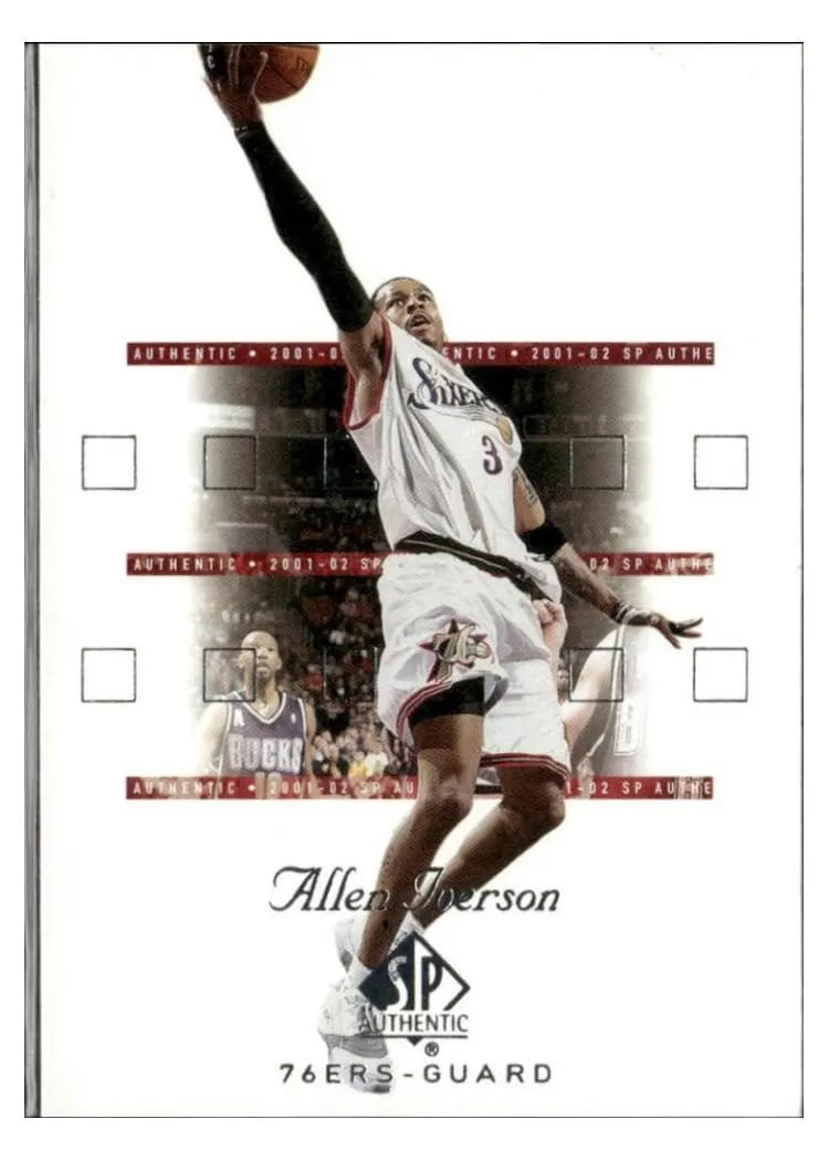 2001 SP Authentic Allen Iverson #64 card