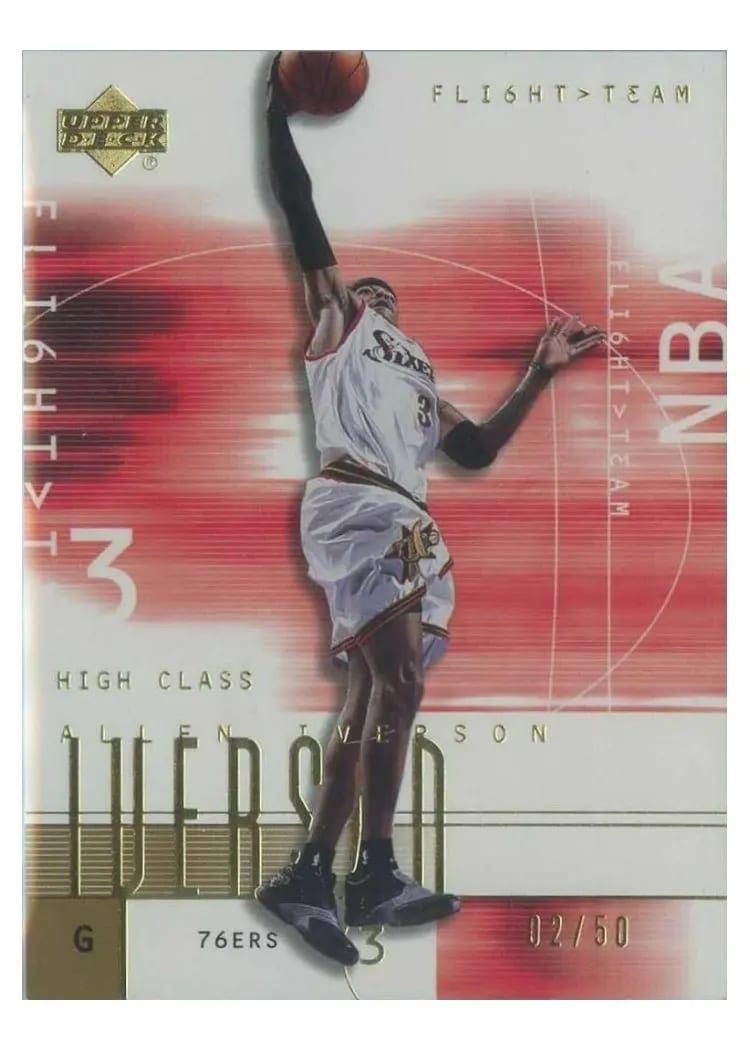 2001 Upper Deck Flight Team Allen Iverson #63 card